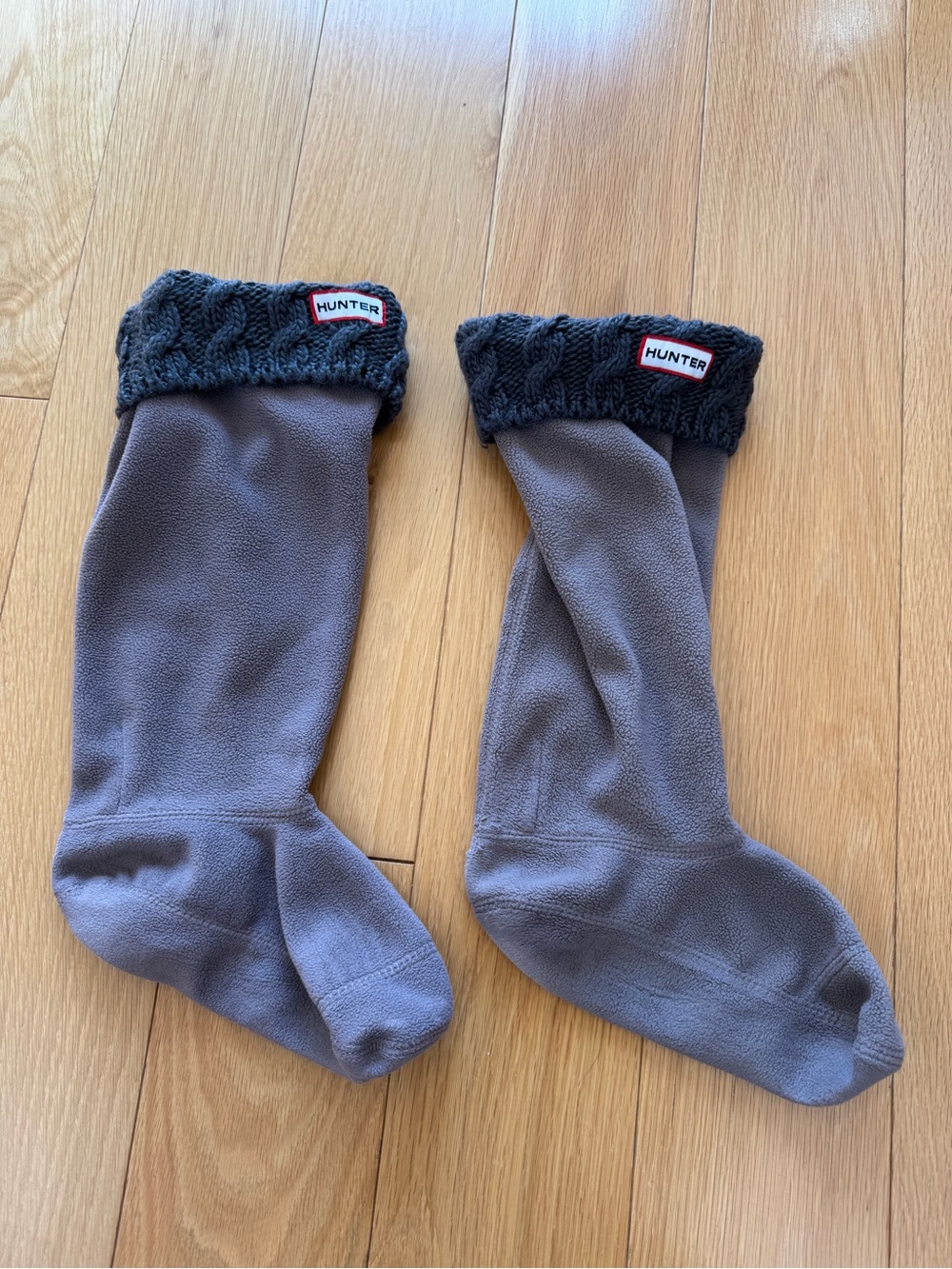 Hunter Taupe/Gray Fleece Tall Boot Socks
